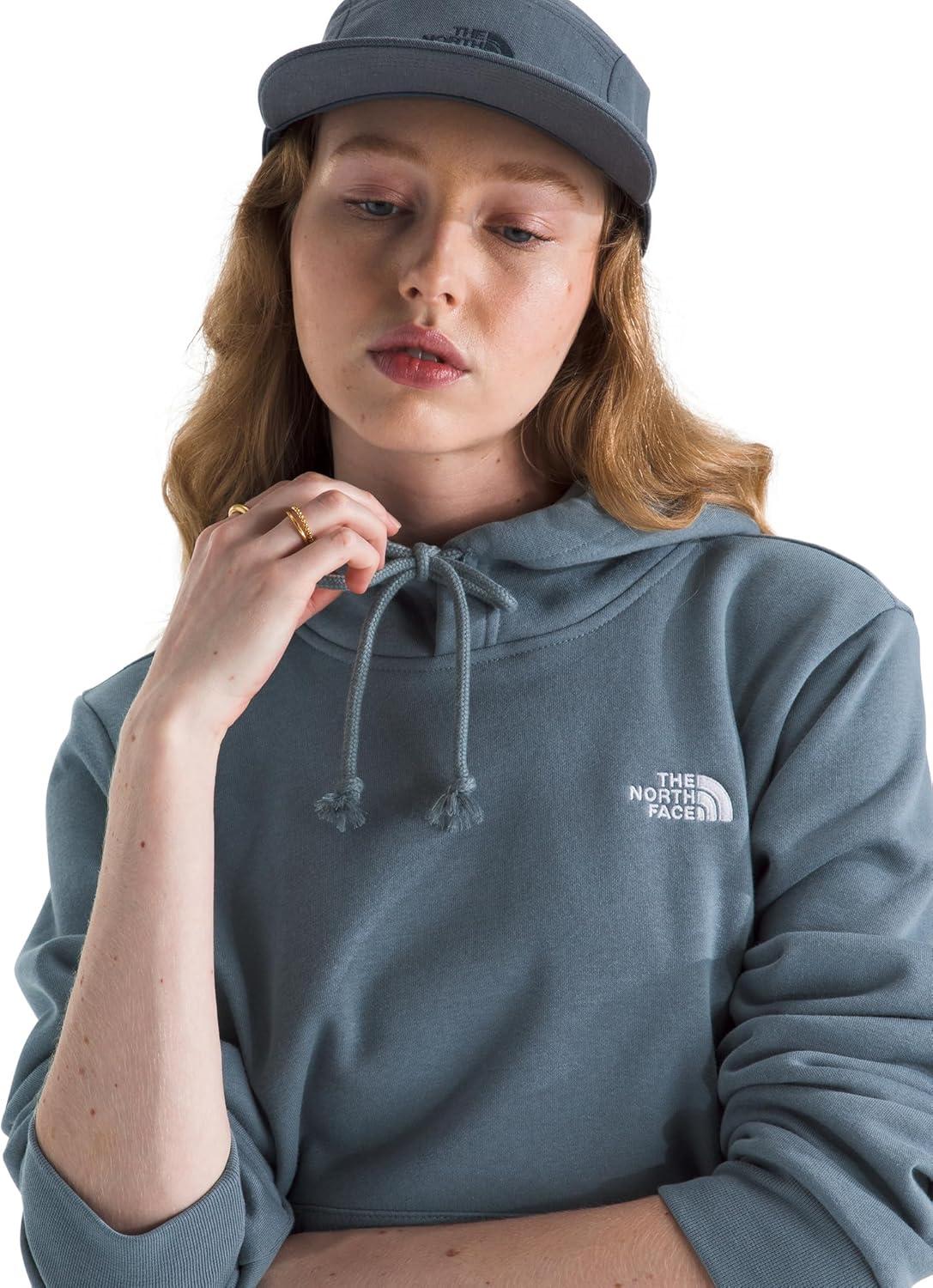 imageTHE NORTH FACE Womens Evolution Simple Dome Hoodie Performance Hood with Adjustable Drawcord Kangaroo Hand PocketGranite Grey