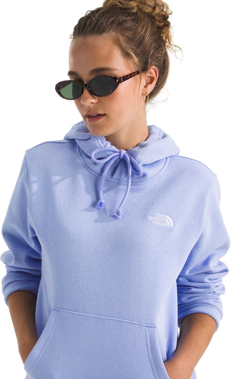 imageTHE NORTH FACE Womens Evolution Simple Dome Hoodie Performance Hood with Adjustable Drawcord Kangaroo Hand PocketPeriwinkle Glow