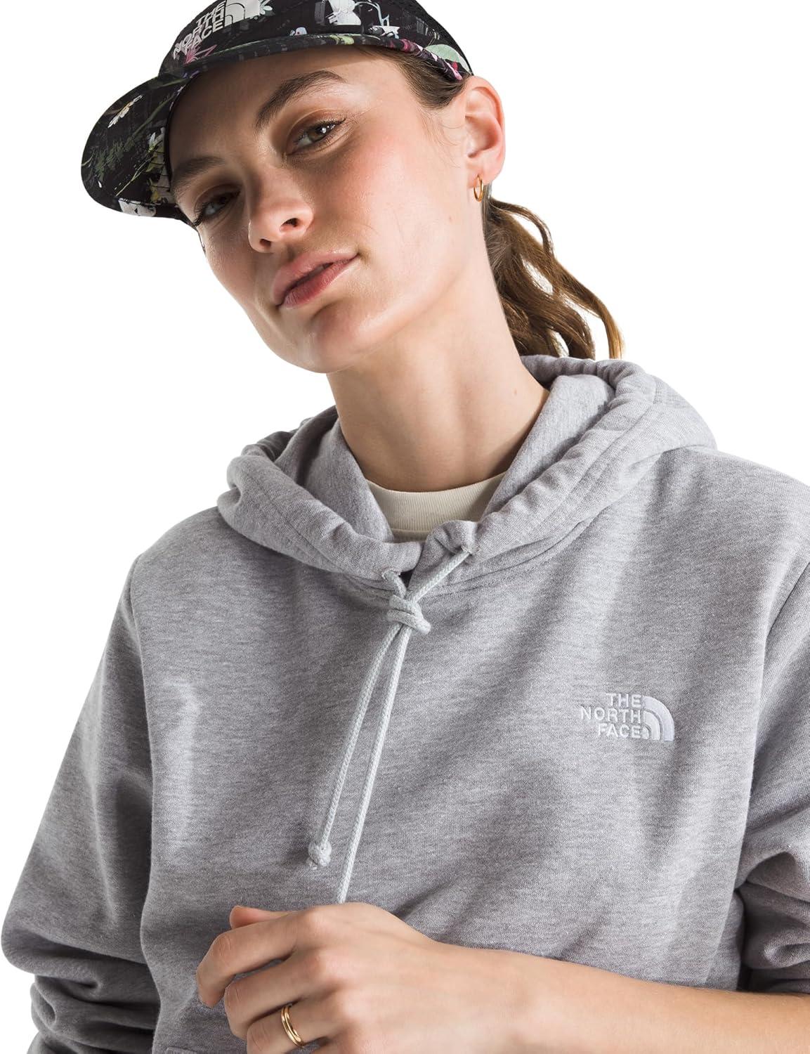 imageTHE NORTH FACE Womens Evolution Simple Dome Hoodie Performance Hood with Adjustable Drawcord Kangaroo Hand PocketTnf Pale Grey Heather