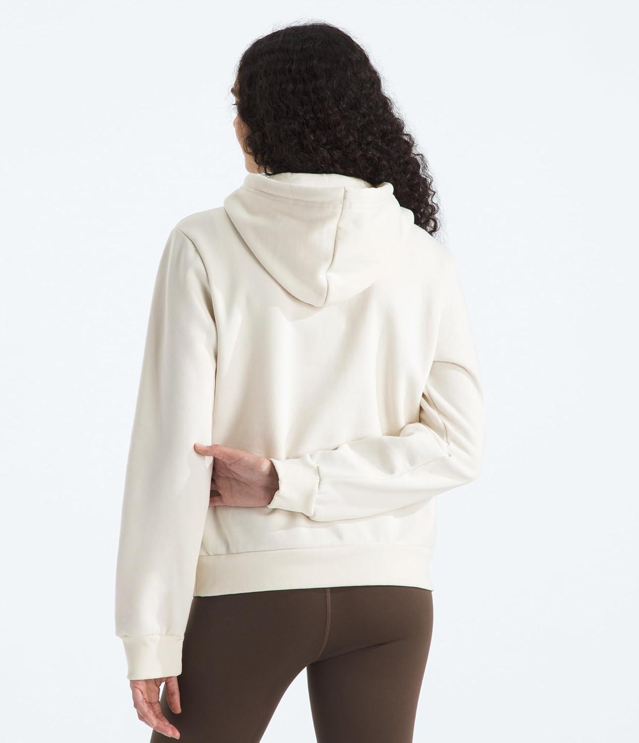imageTHE NORTH FACE Womens Evolution Simple Dome Hoodie Performance Hood with Adjustable Drawcord Kangaroo Hand PocketWhite Dune
