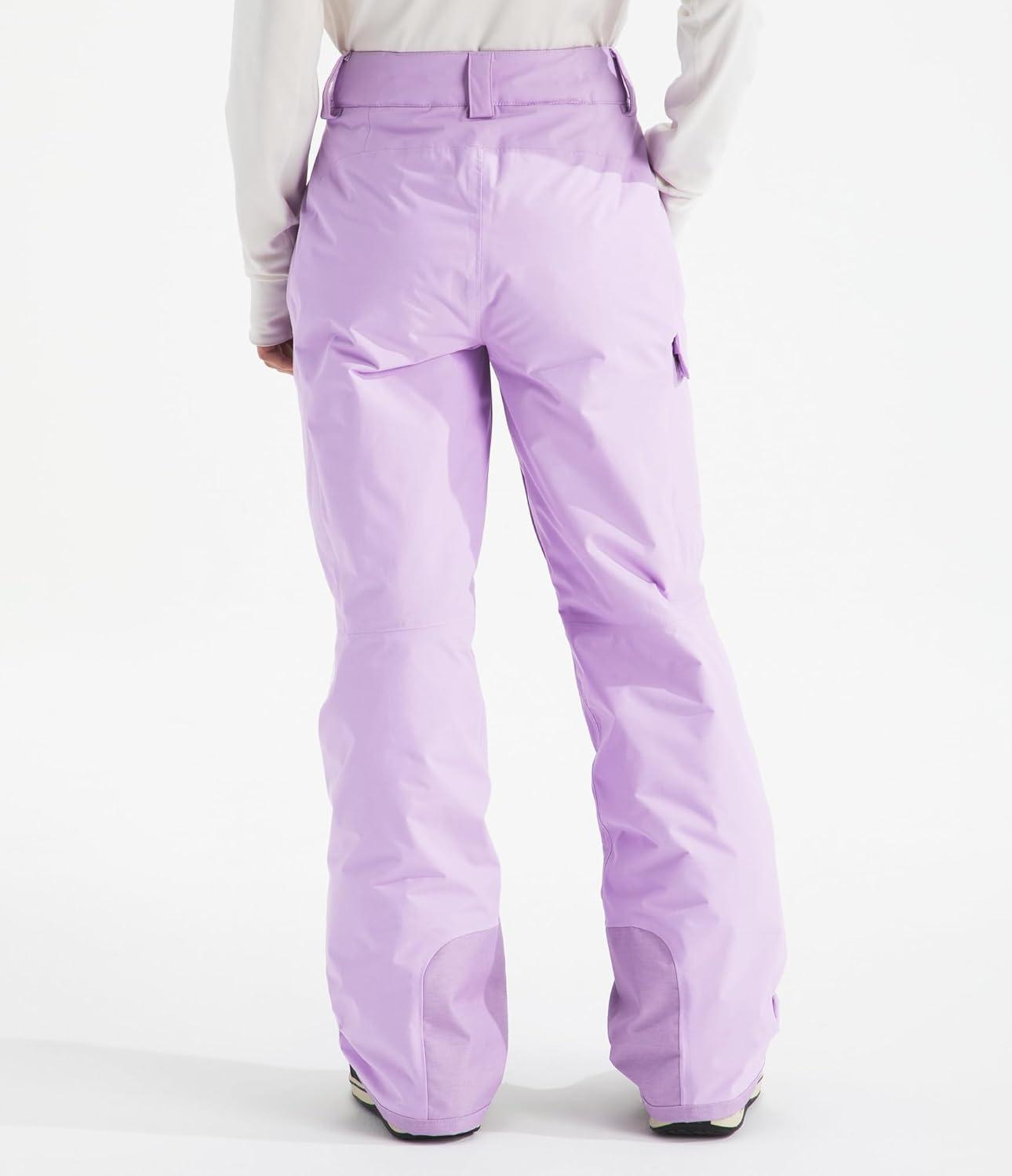 imageTHE NORTH FACE Womens Freedom Insulated Pant Standard ampamp Plus Size Waterproof for Snow Sports Gaiters Adjustable WaistLite Lilac