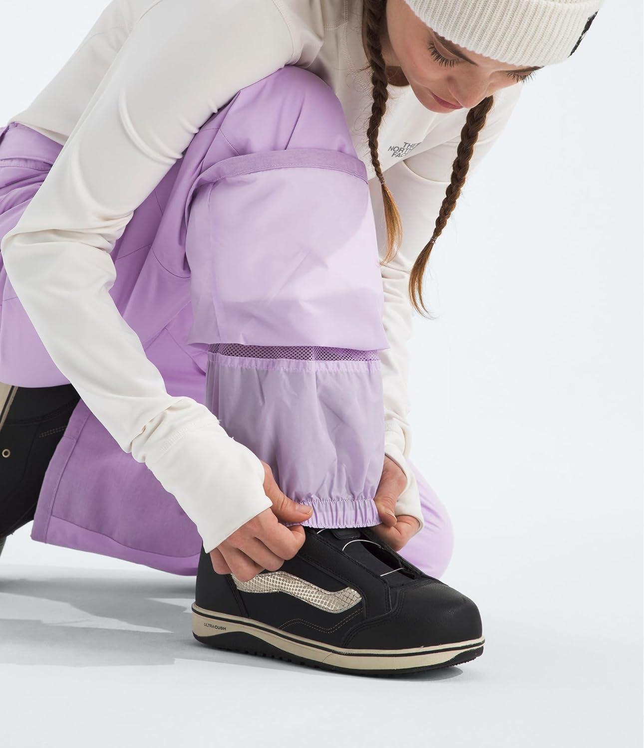 imageTHE NORTH FACE Womens Freedom Insulated Pant Standard ampamp Plus Size Waterproof for Snow Sports Gaiters Adjustable WaistLite Lilac