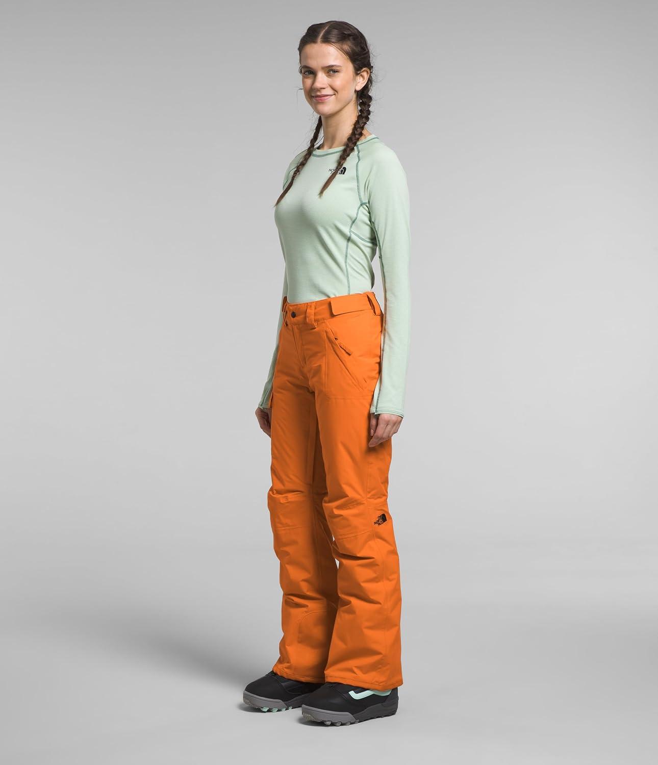 imageTHE NORTH FACE Womens Freedom Insulated Pant Standard ampamp Plus Size Waterproof for Snow Sports Gaiters Adjustable WaistMandarin