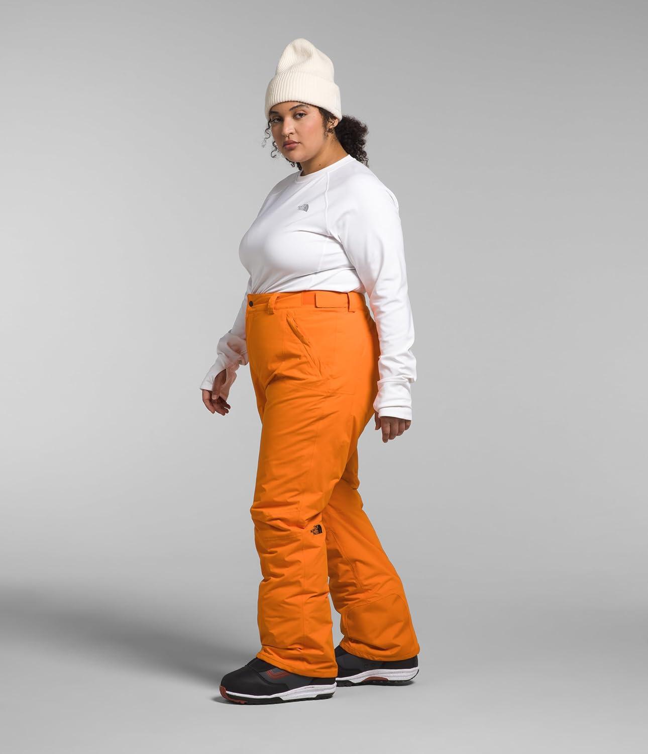 imageTHE NORTH FACE Womens Freedom Insulated Pant Standard ampamp Plus Size Waterproof for Snow Sports Gaiters Adjustable WaistMandarin