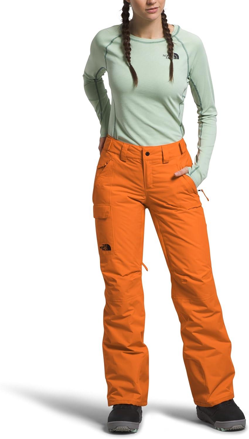 imageTHE NORTH FACE Womens Freedom Insulated Pant Standard ampamp Plus Size Waterproof for Snow Sports Gaiters Adjustable WaistMandarin