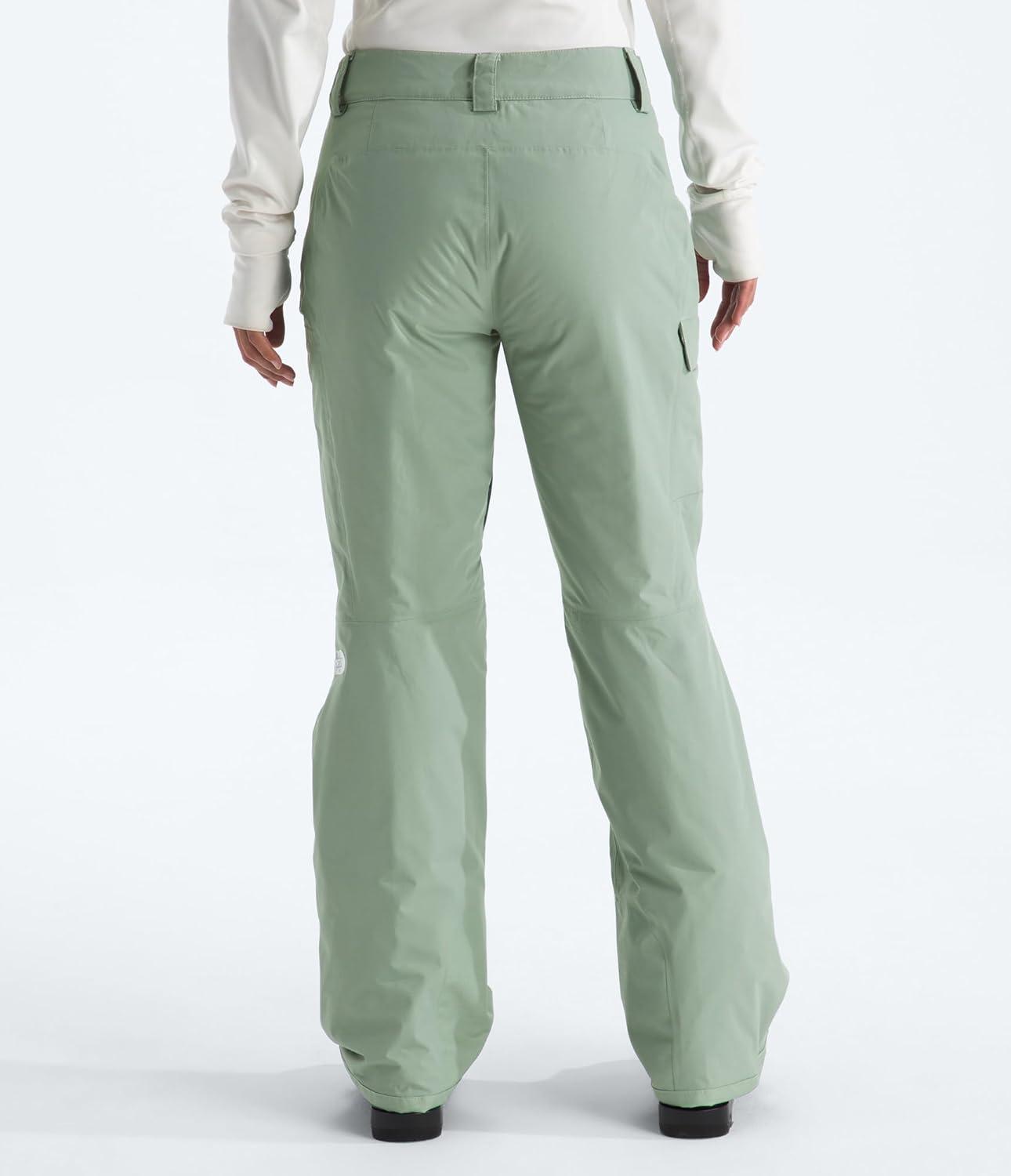 imageTHE NORTH FACE Womens Freedom Insulated Pant Standard ampamp Plus Size Waterproof for Snow Sports Gaiters Adjustable WaistSlate Moss