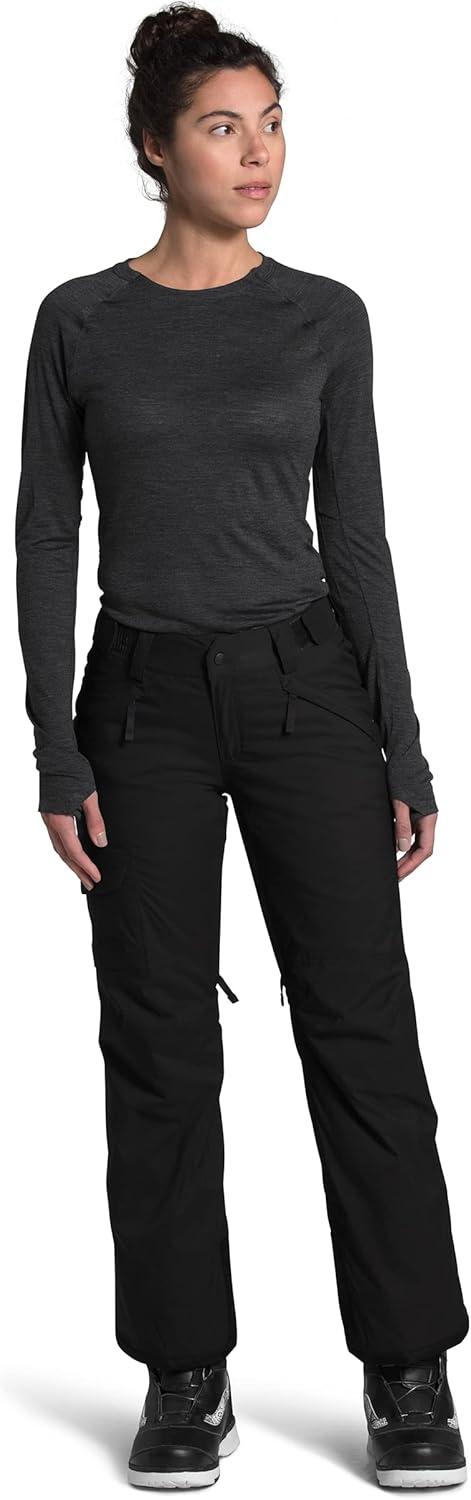 imageTHE NORTH FACE Womens Freedom Insulated Pant Standard ampamp Plus Size Waterproof for Snow Sports Gaiters Adjustable WaistTnf Black