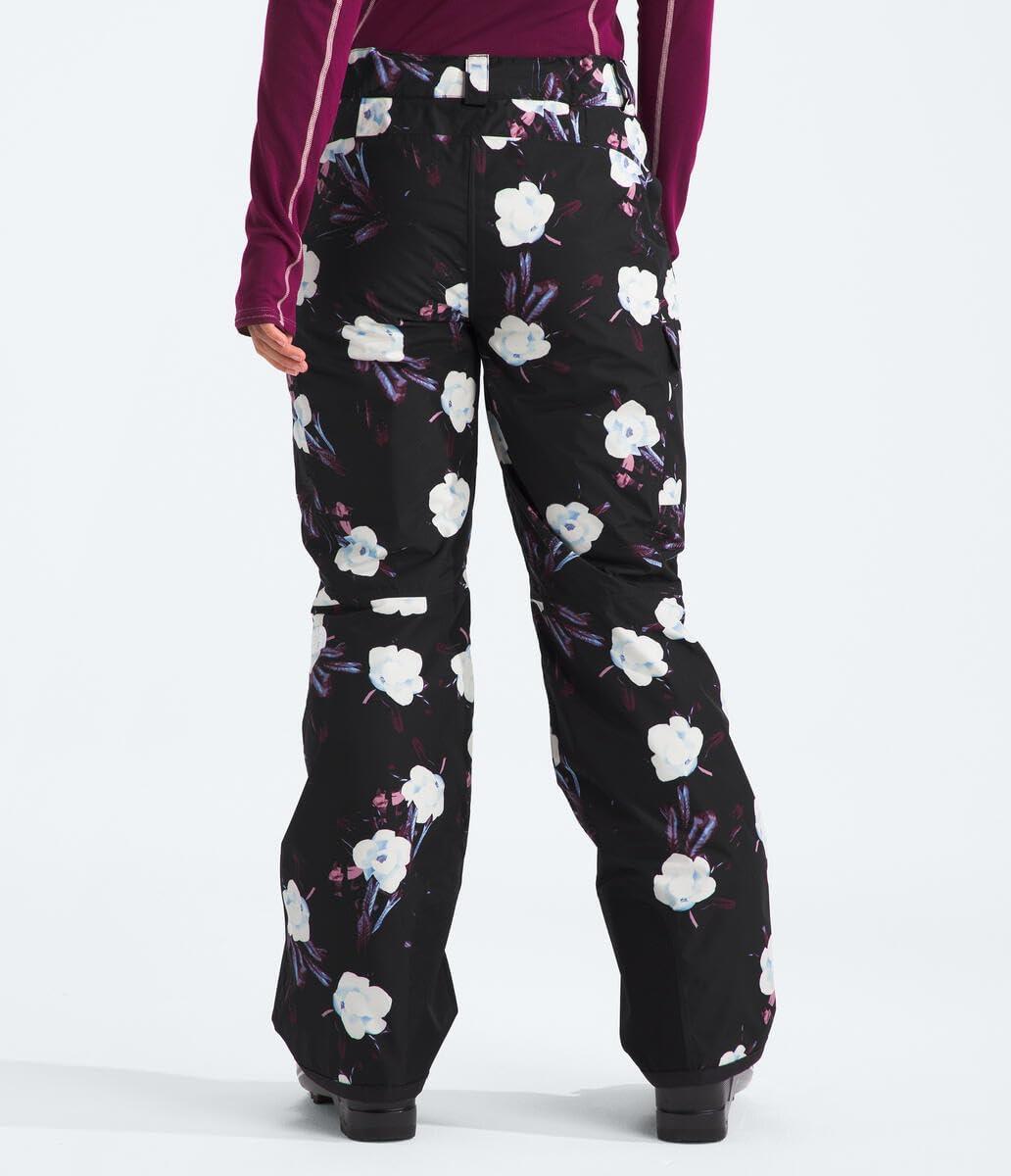 imageTHE NORTH FACE Womens Freedom Insulated Pant Standard ampamp Plus Size Waterproof for Snow Sports Gaiters Adjustable WaistTnf Black Winter Flowers Print