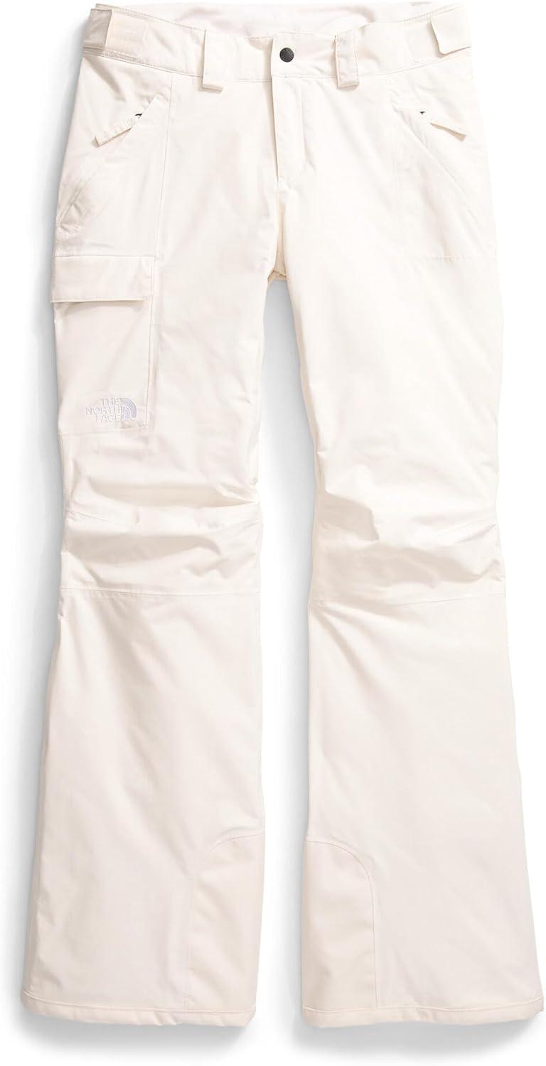 imageTHE NORTH FACE Womens Freedom Insulated Pant Standard ampamp Plus Size Waterproof for Snow Sports Gaiters Adjustable WaistWhite Dune