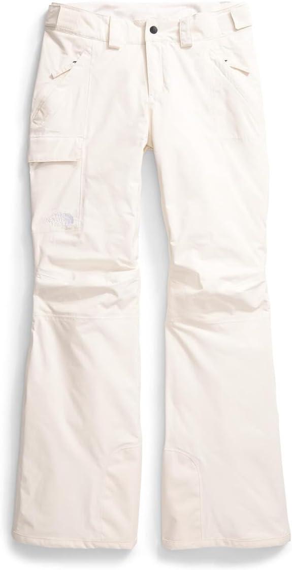 imageTHE NORTH FACE Womens Freedom Insulated Pant Standard ampamp Plus Size Waterproof for Snow Sports Gaiters Adjustable WaistWhite Dune