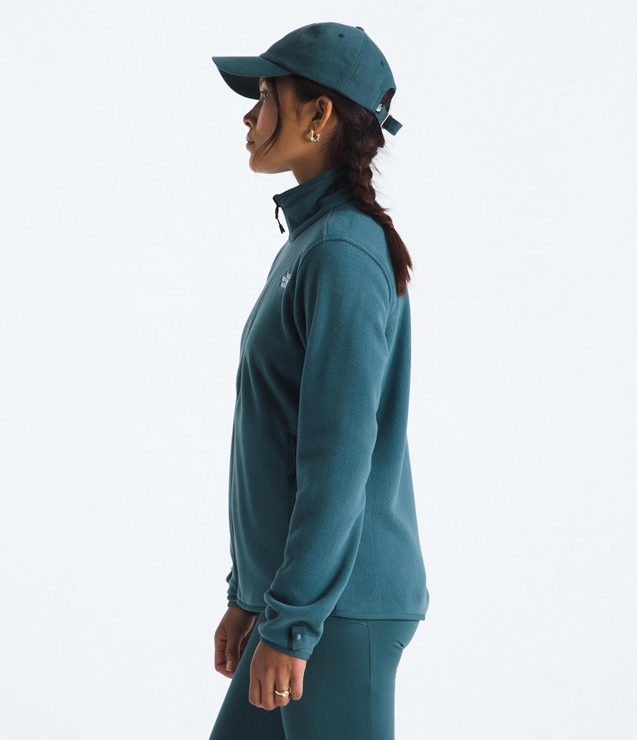 imageTHE NORTH FACE Womens Glacier Fleece Jacket Zippered Hand Pockets ampamp Stretch Binding on the Collar Cuffs ampamp HemSpace