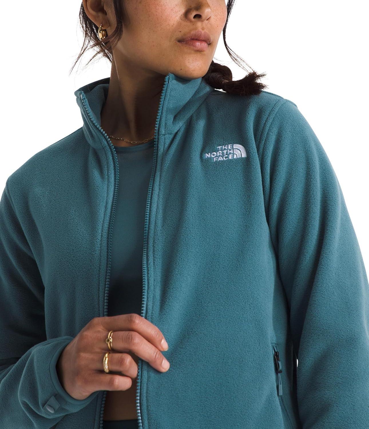 imageTHE NORTH FACE Womens Glacier Fleece Jacket Zippered Hand Pockets ampamp Stretch Binding on the Collar Cuffs ampamp HemSpace