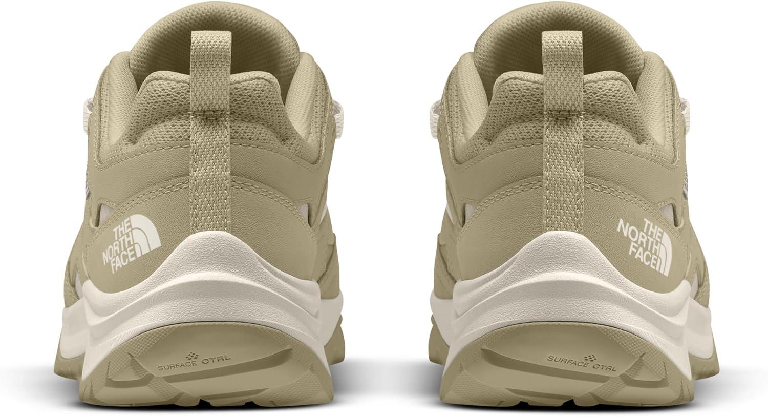 imageTHE NORTH FACE Womens Hedgehog 3 Waterproof Hiking Boot Ripstop Leather Upper Rubber OutsoleGravelWhite Dune