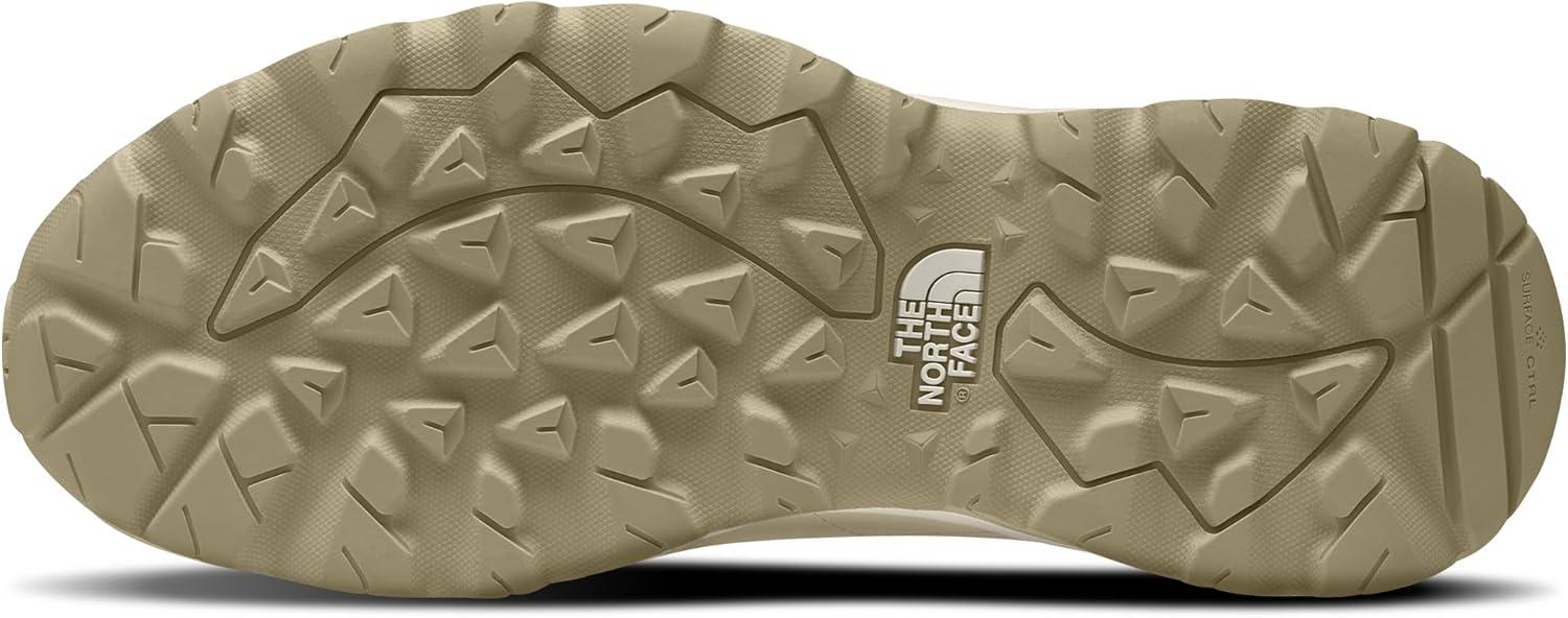 imageTHE NORTH FACE Womens Hedgehog 3 Waterproof Hiking Boot Ripstop Leather Upper Rubber OutsoleGravelWhite Dune
