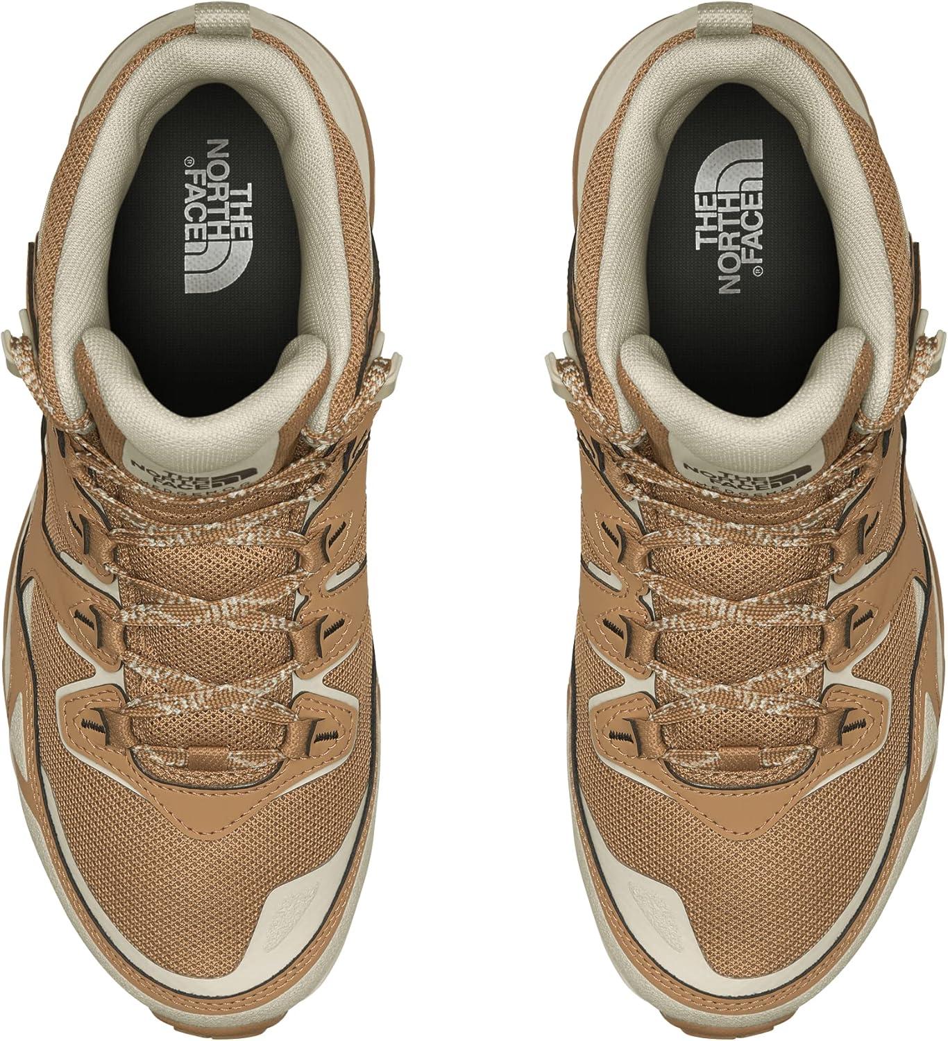 imageTHE NORTH FACE Womens Hedgehog Fastpack 3 Mid Waterproof Hiking ShoesAlmond ButterSandstone