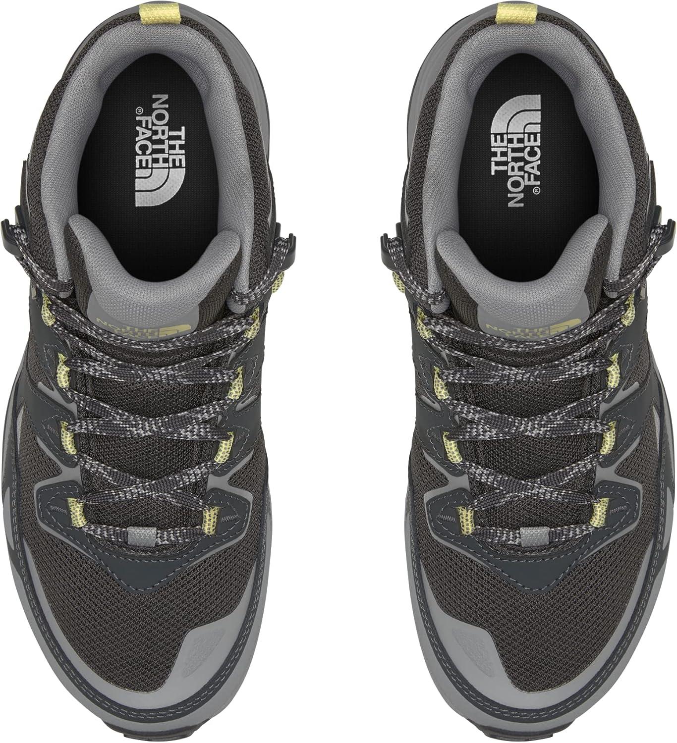 imageTHE NORTH FACE Womens Hedgehog Fastpack 3 Mid Waterproof Hiking ShoesAsphalt GreyMeld Grey