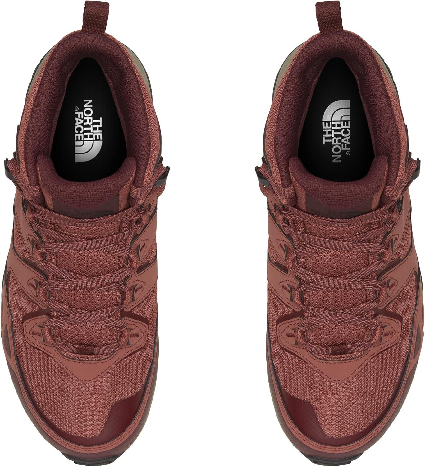 imageTHE NORTH FACE Womens Hedgehog Fastpack 3 Mid Waterproof Hiking ShoesCanyon DustAlpine Plum