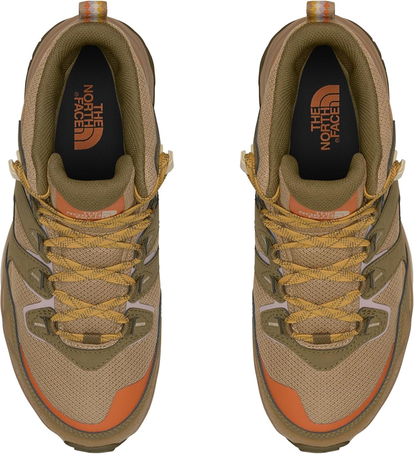 imageTHE NORTH FACE Womens Hedgehog Fastpack 3 Mid Waterproof Hiking ShoesSaharaCaraway Seed