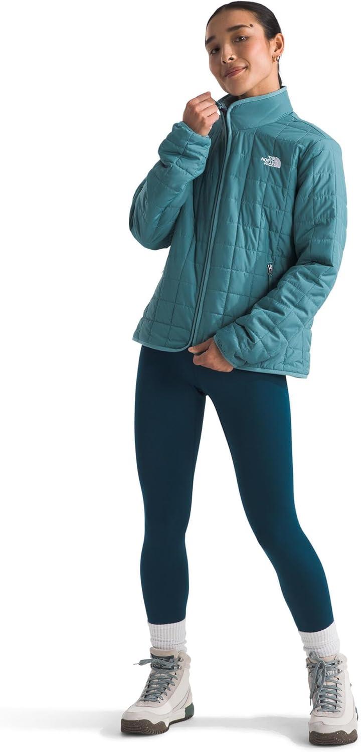 imageTHE NORTH FACE Womens Junction Insulated Jacket Standard ampamp Plus Size Water Repellent Winter Coat ampamp Zip Hand PocketsAlgae Blue