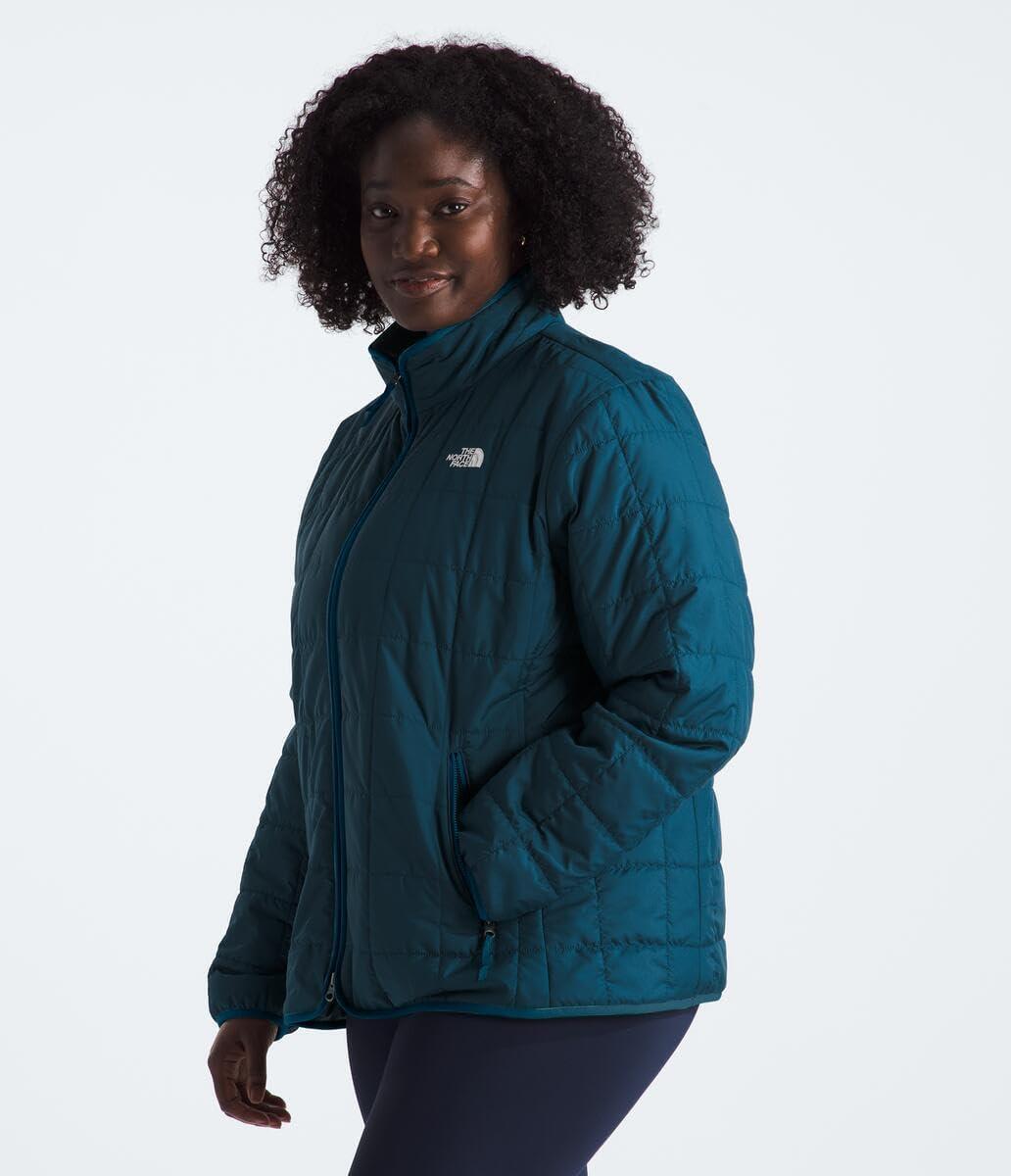 imageTHE NORTH FACE Womens Junction Insulated Jacket Standard ampamp Plus Size Water Repellent Winter Coat ampamp Zip Hand PocketsMidnight Petrol