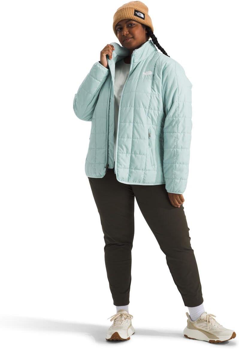 imageTHE NORTH FACE Womens Junction Insulated Jacket Standard ampamp Plus Size Water Repellent Winter Coat ampamp Zip Hand PocketsMuted Pine