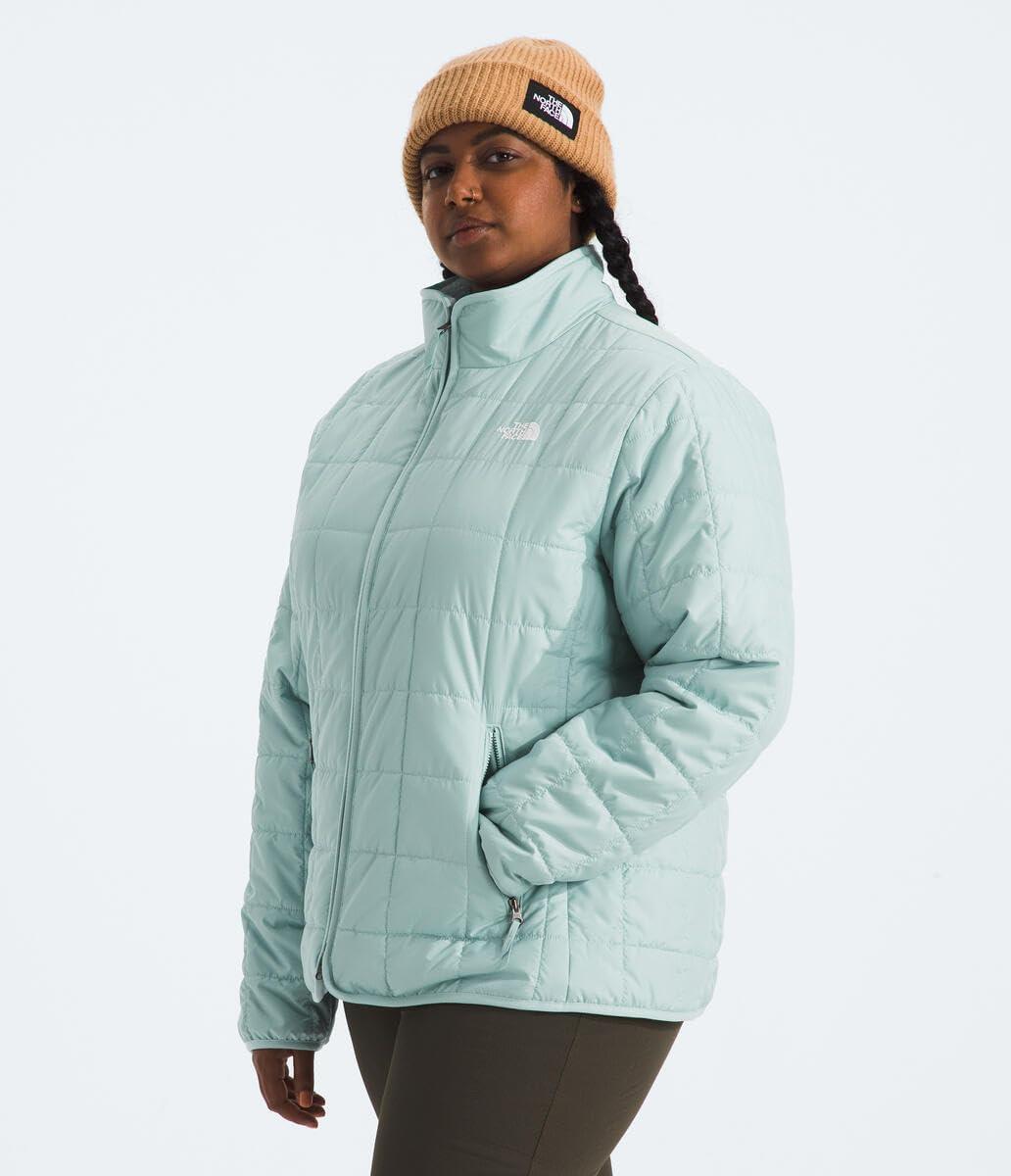imageTHE NORTH FACE Womens Junction Insulated Jacket Standard ampamp Plus Size Water Repellent Winter Coat ampamp Zip Hand PocketsMuted Pine