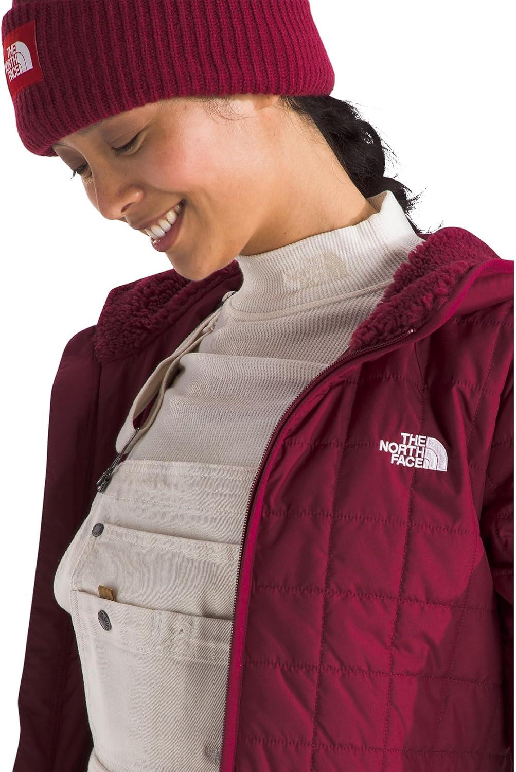 imageTHE NORTH FACE Womens Junction Insulated Parka Water Repellent Winter Jacket Packed With Insulation ampamp Secure Zip PocketsBeetroot
