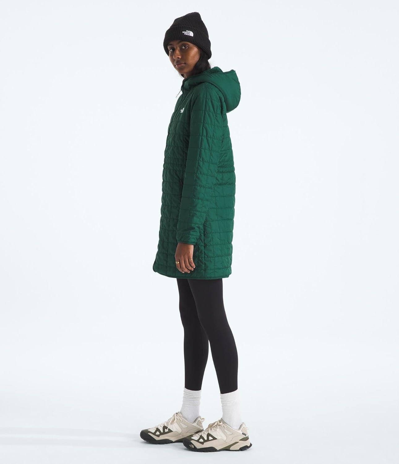 imageTHE NORTH FACE Womens Junction Insulated Parka Water Repellent Winter Jacket Packed With Insulation ampamp Secure Zip PocketsHunter Green