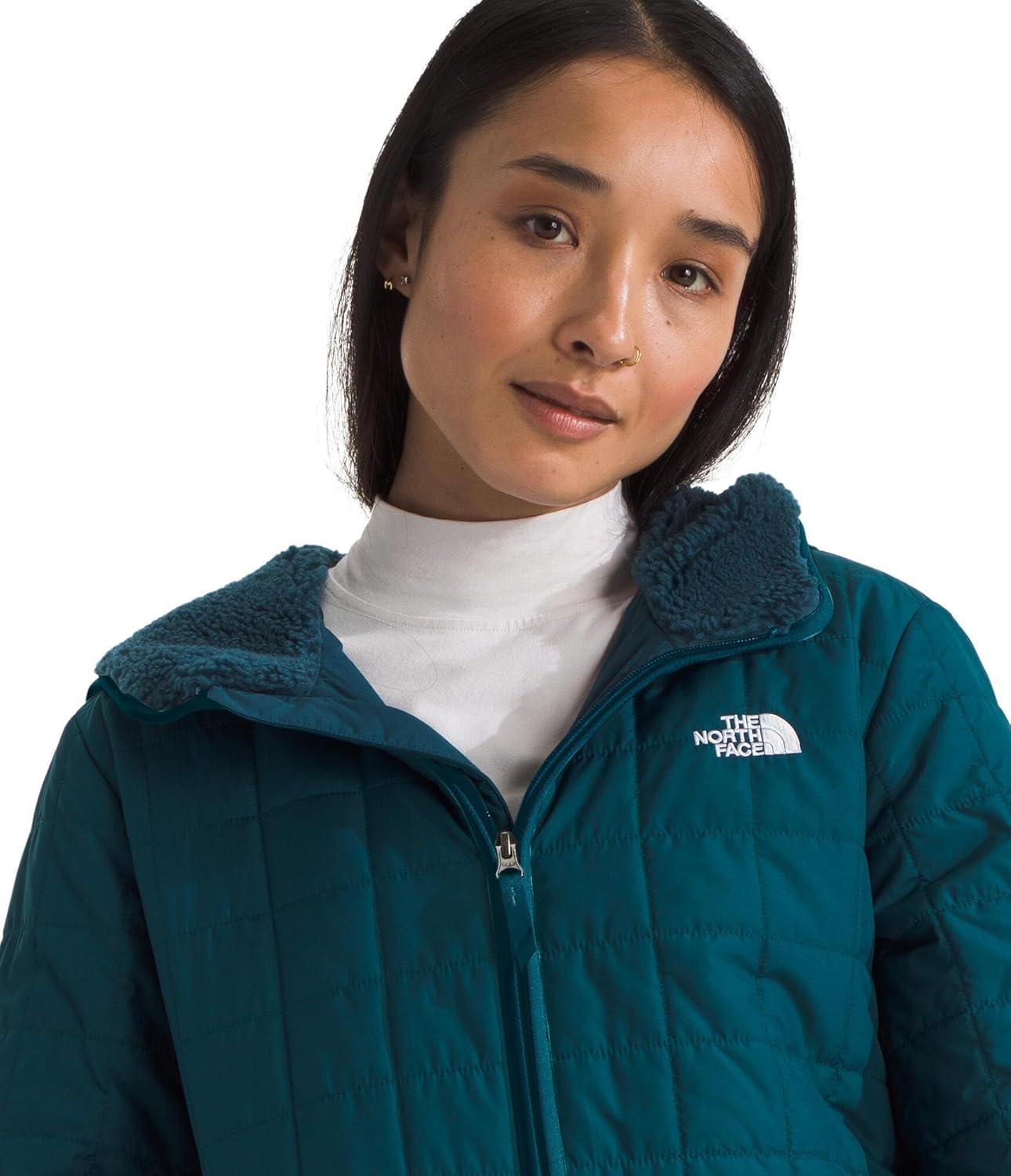 imageTHE NORTH FACE Womens Junction Insulated Parka Water Repellent Winter Jacket Packed With Insulation ampamp Secure Zip PocketsMidnight Petrol