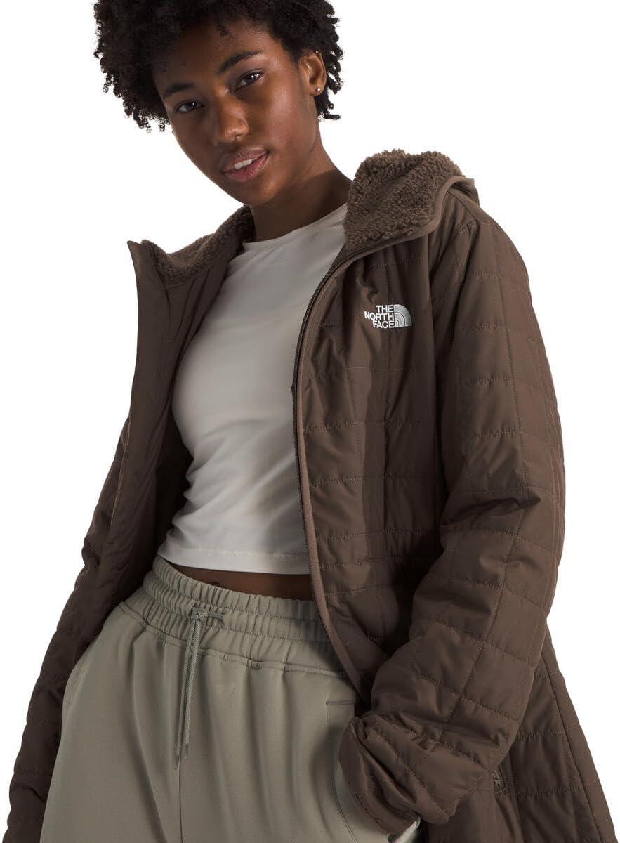 imageTHE NORTH FACE Womens Junction Insulated Parka Water Repellent Winter Jacket Packed With Insulation ampamp Secure Zip PocketsSmokey Brown