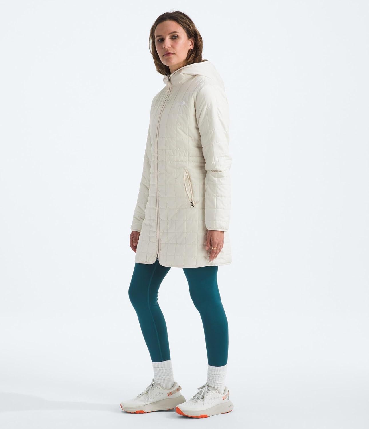 imageTHE NORTH FACE Womens Junction Insulated Parka Water Repellent Winter Jacket Packed With Insulation ampamp Secure Zip PocketsWhite Dune
