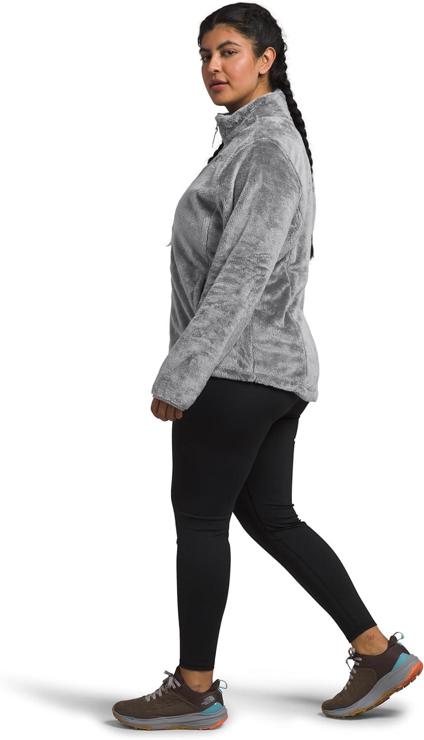 imageTHE NORTH FACE Womens Osito Full Zip Fleece Jacket Standard ampamp Plus Size Soft Fleece With Embroidered LogoMeld Greynpf