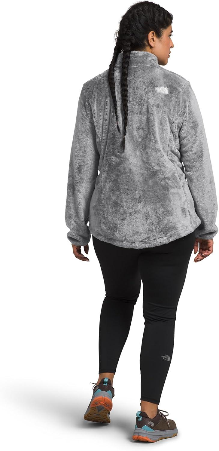 imageTHE NORTH FACE Womens Osito Full Zip Fleece Jacket Standard ampamp Plus Size Soft Fleece With Embroidered LogoMeld Greynpf