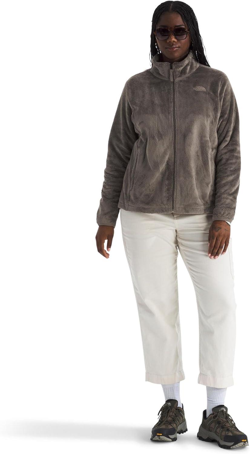 imageTHE NORTH FACE Womens Osito Full Zip Fleece Jacket Standard ampamp Plus Size Soft Fleece With Embroidered LogoMocha Brown