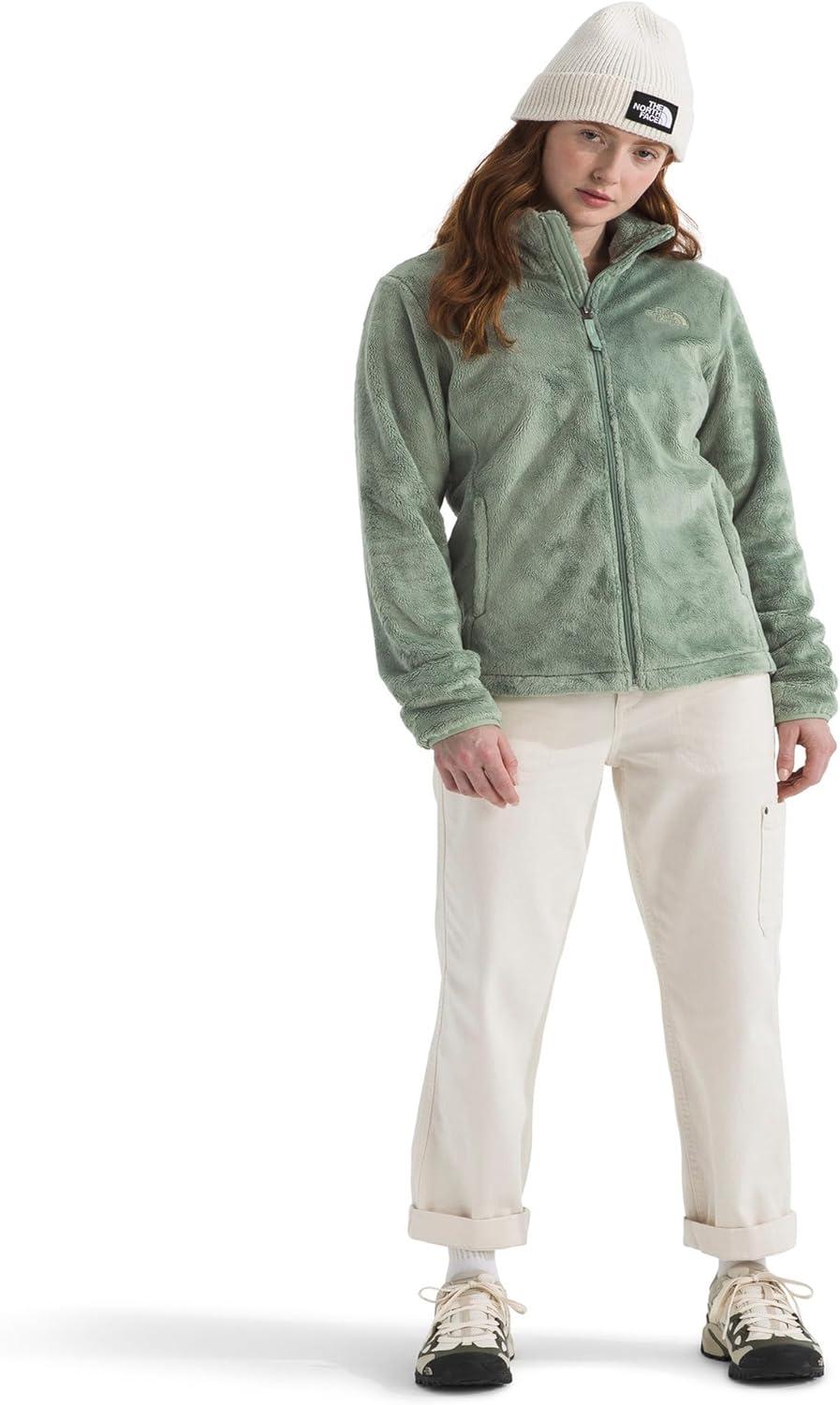 imageTHE NORTH FACE Womens Osito Full Zip Fleece Jacket Standard ampamp Plus Size Soft Fleece With Embroidered LogoSlate Moss