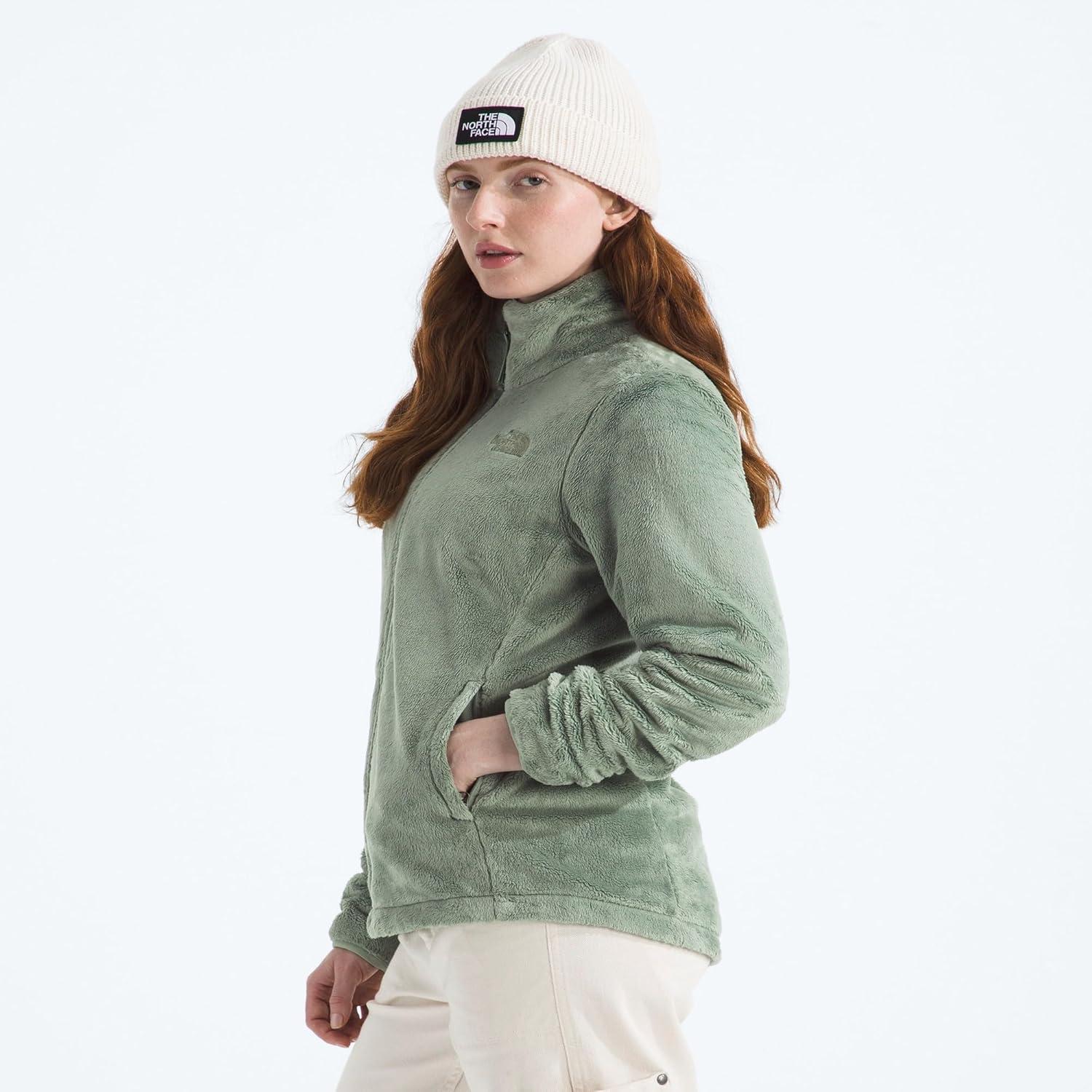 imageTHE NORTH FACE Womens Osito Full Zip Fleece Jacket Standard ampamp Plus Size Soft Fleece With Embroidered LogoSlate Moss