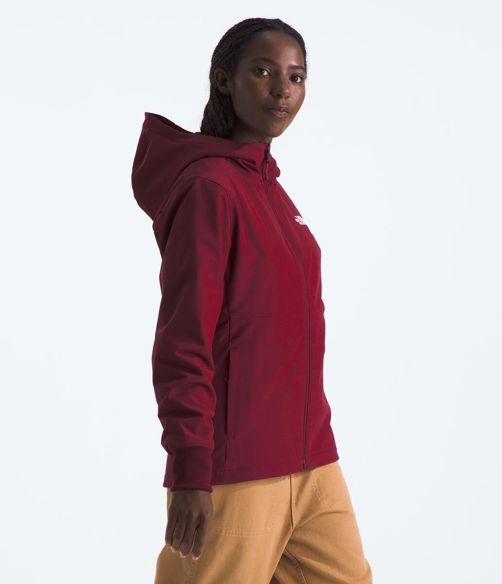 imageTHE NORTH FACE Womens Shelbe Raschel Fleece Hooded Jacket Standard ampamp Plus Size Fleece Lining Wind ampamp Water ResistantBeetroot