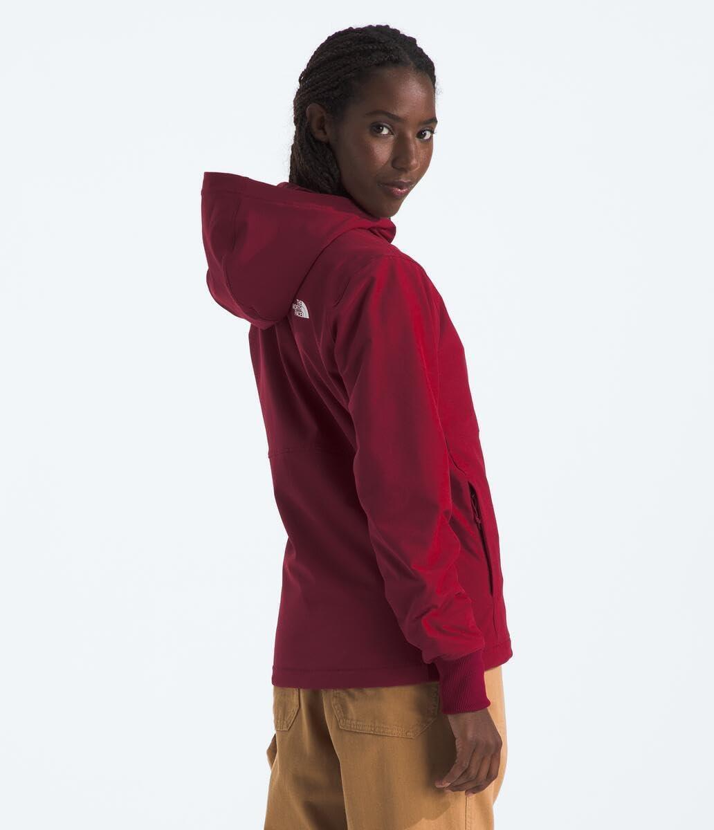 imageTHE NORTH FACE Womens Shelbe Raschel Fleece Hooded Jacket Standard ampamp Plus Size Fleece Lining Wind ampamp Water ResistantBeetroot