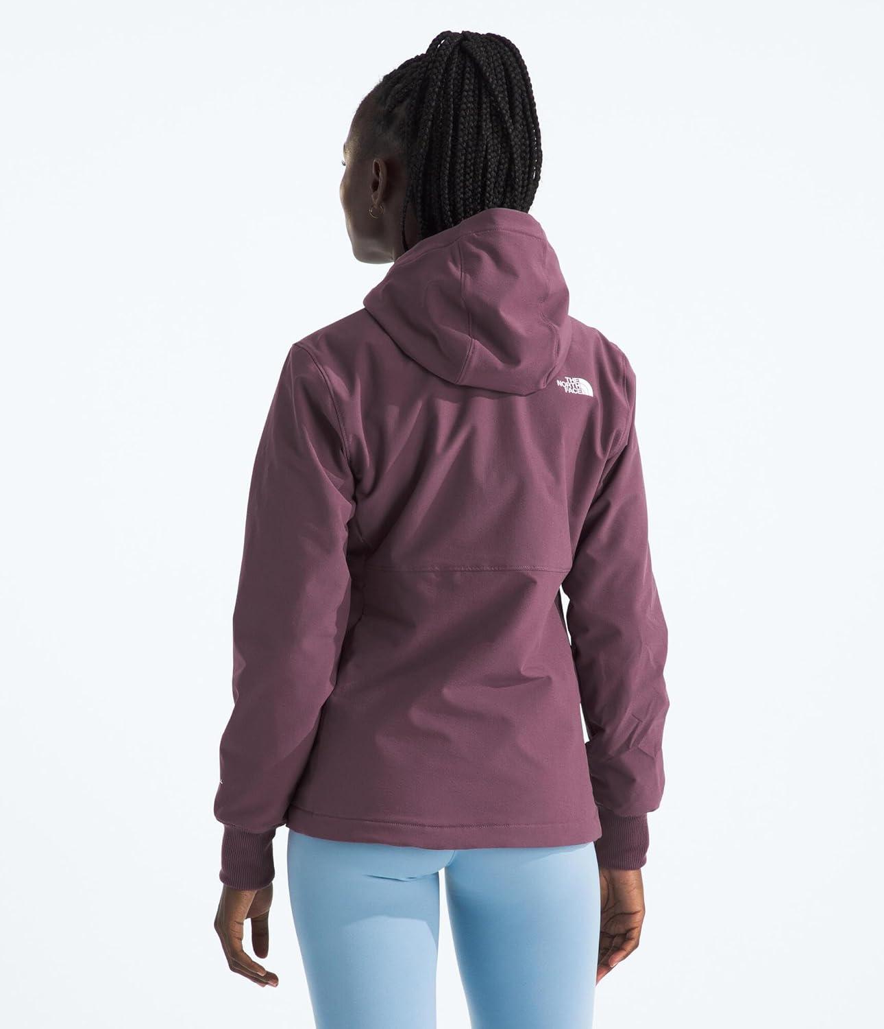 imageTHE NORTH FACE Womens Shelbe Raschel Fleece Hooded Jacket Standard ampamp Plus Size Fleece Lining Wind ampamp Water ResistantMidnight Mauve