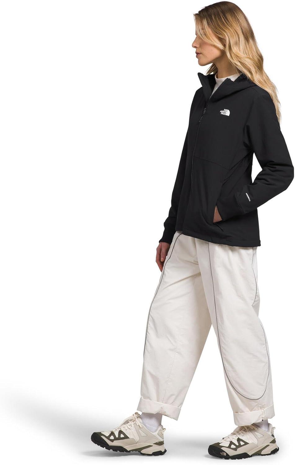 imageTHE NORTH FACE Womens Shelbe Raschel Fleece Hooded Jacket Standard ampamp Plus Size Fleece Lining Wind ampamp Water ResistantTnf Blacknpf
