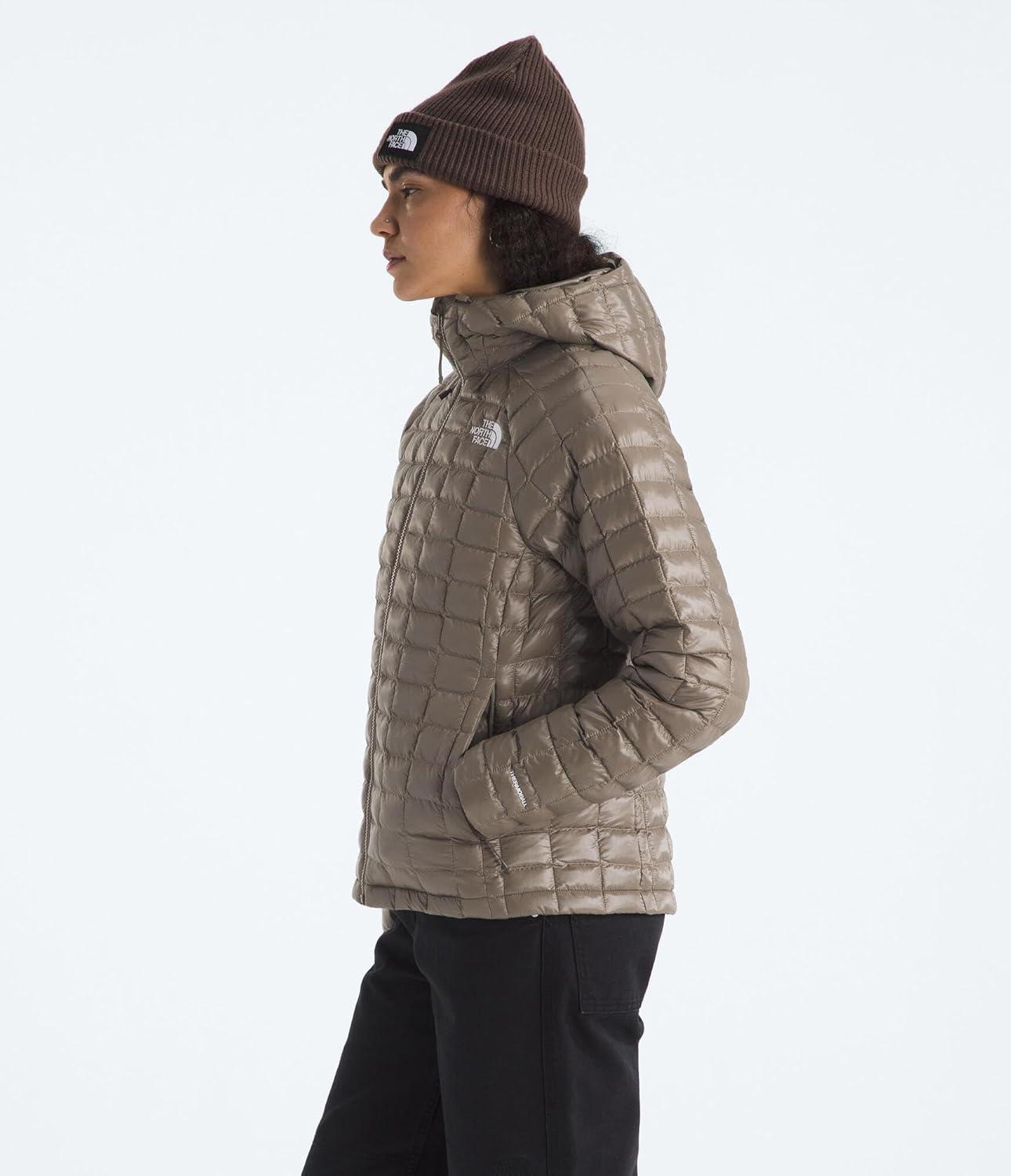 imageTHE NORTH FACE Womens Thermoball Hooded JacketMocha Brown