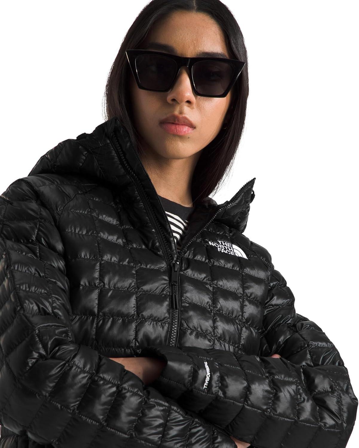 imageTHE NORTH FACE Womens Thermoball Hooded JacketTnf Black