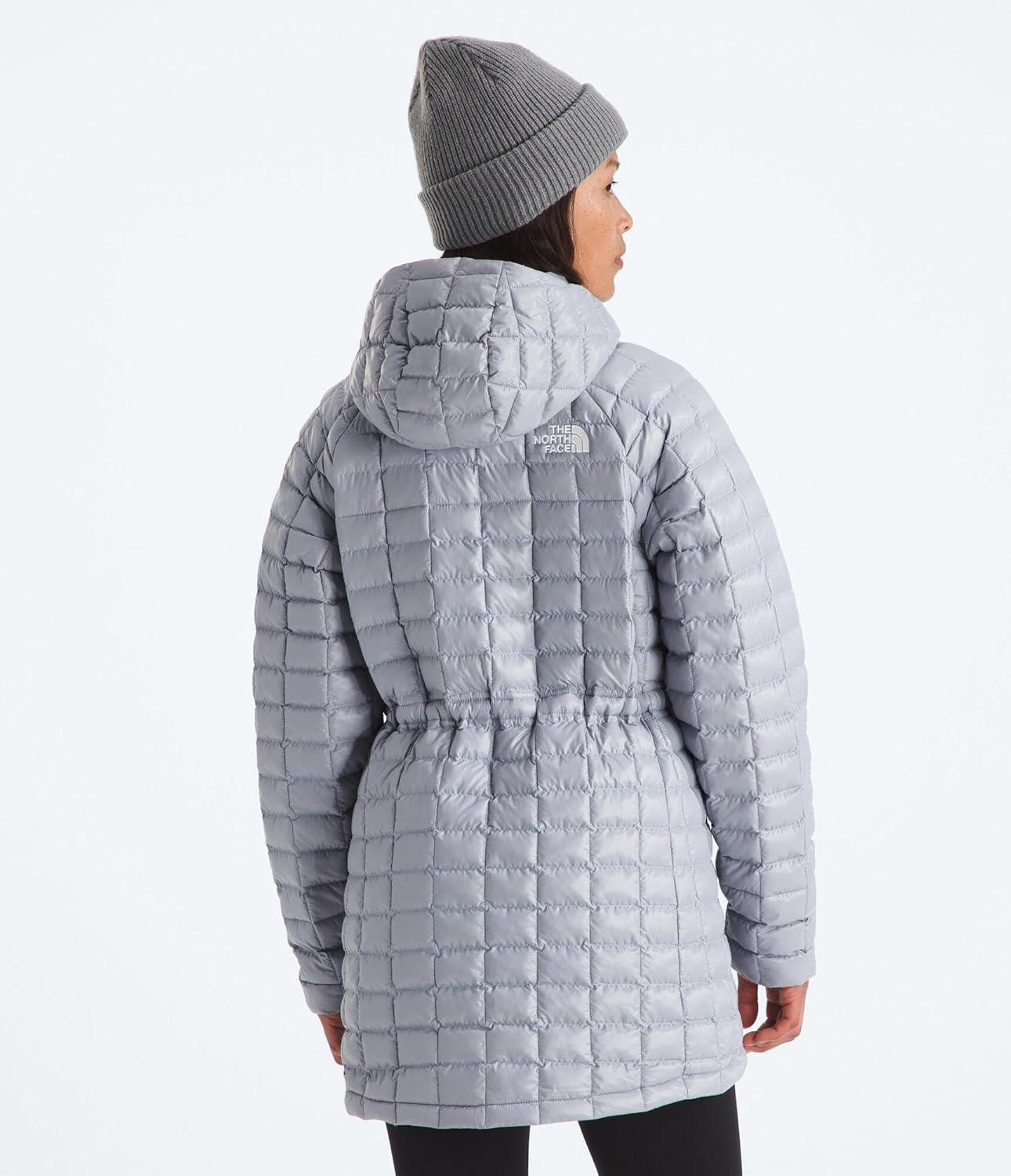 imageTHE NORTH FACE Womens Thermoball Hooded Parka Standard ampamp Plus Size High Loft Insulation Wind ampamp Water ResistantBlue Flax