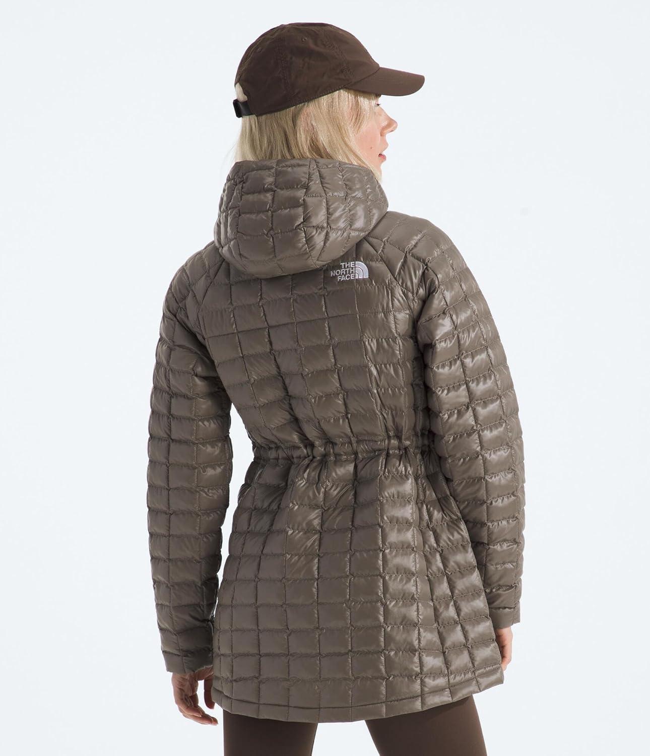 imageTHE NORTH FACE Womens Thermoball Hooded Parka Standard ampamp Plus Size High Loft Insulation Wind ampamp Water ResistantMocha Brown