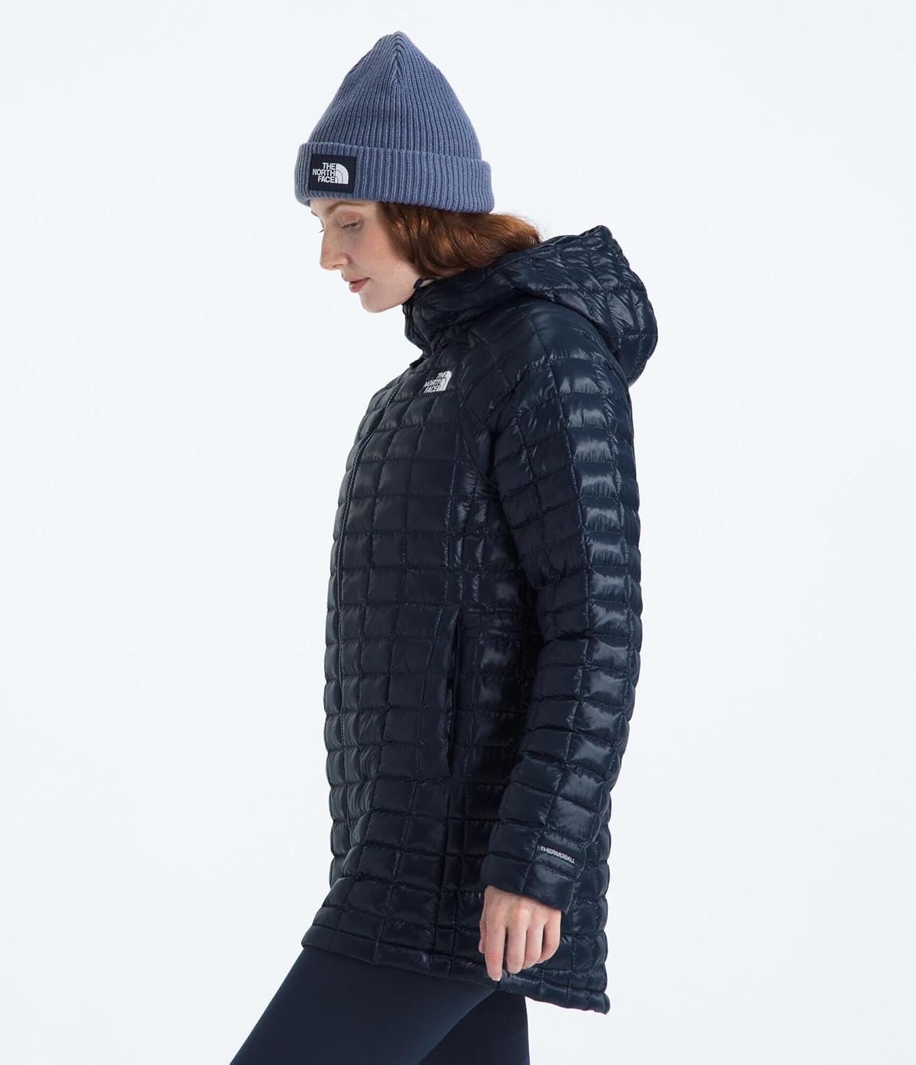 imageTHE NORTH FACE Womens Thermoball Hooded Parka Standard ampamp Plus Size High Loft Insulation Wind ampamp Water ResistantSummit Navy