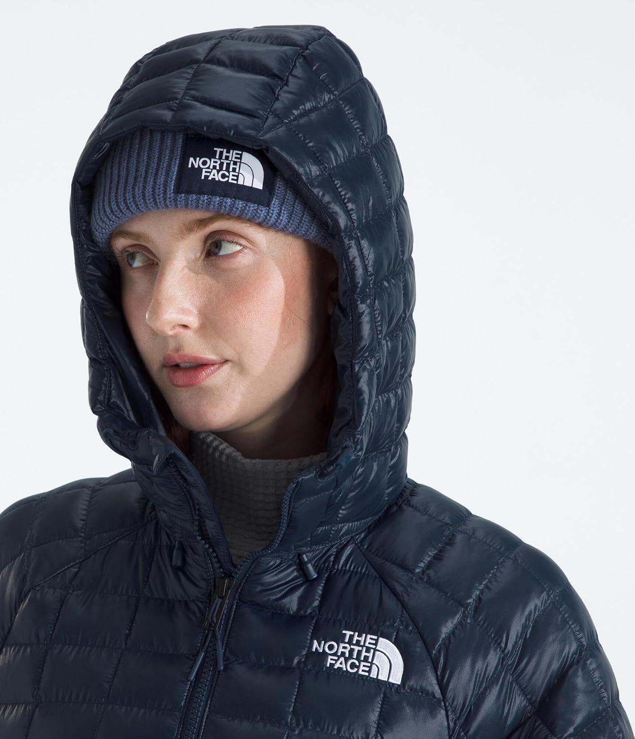 imageTHE NORTH FACE Womens Thermoball Hooded Parka Standard ampamp Plus Size High Loft Insulation Wind ampamp Water ResistantSummit Navy