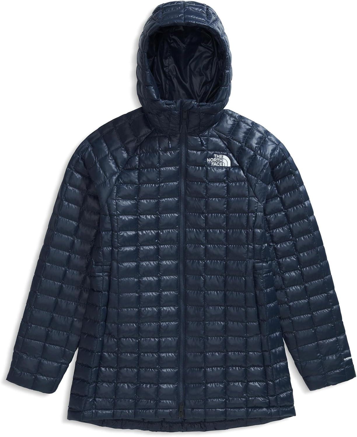 imageTHE NORTH FACE Womens Thermoball Hooded Parka Standard ampamp Plus Size High Loft Insulation Wind ampamp Water ResistantSummit Navy