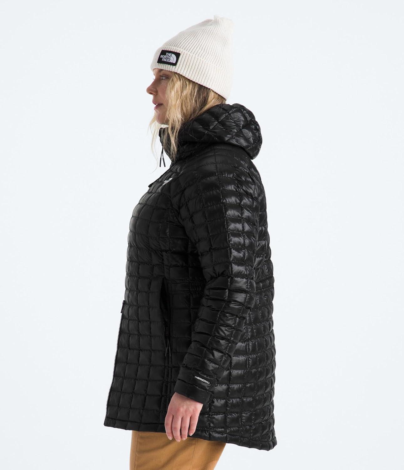 imageTHE NORTH FACE Womens Thermoball Hooded Parka Standard ampamp Plus Size High Loft Insulation Wind ampamp Water ResistantTnf Black