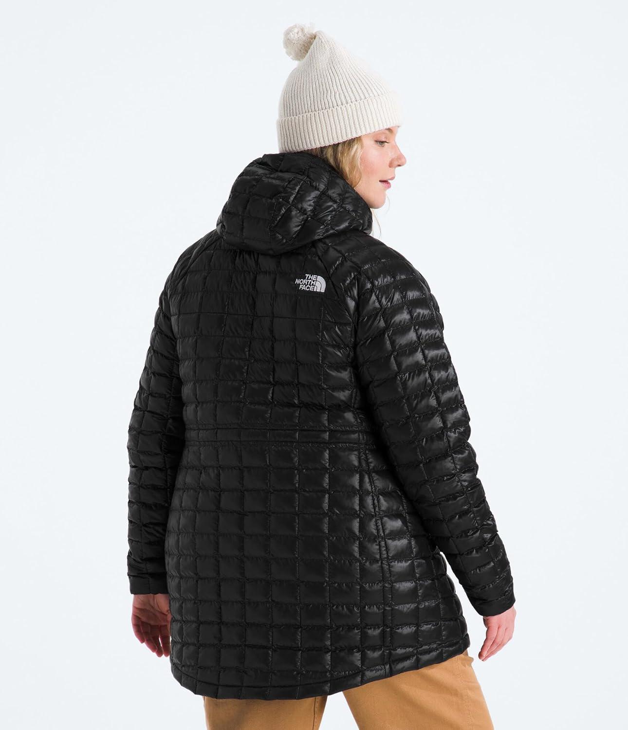 imageTHE NORTH FACE Womens Thermoball Hooded Parka Standard ampamp Plus Size High Loft Insulation Wind ampamp Water ResistantTnf Black