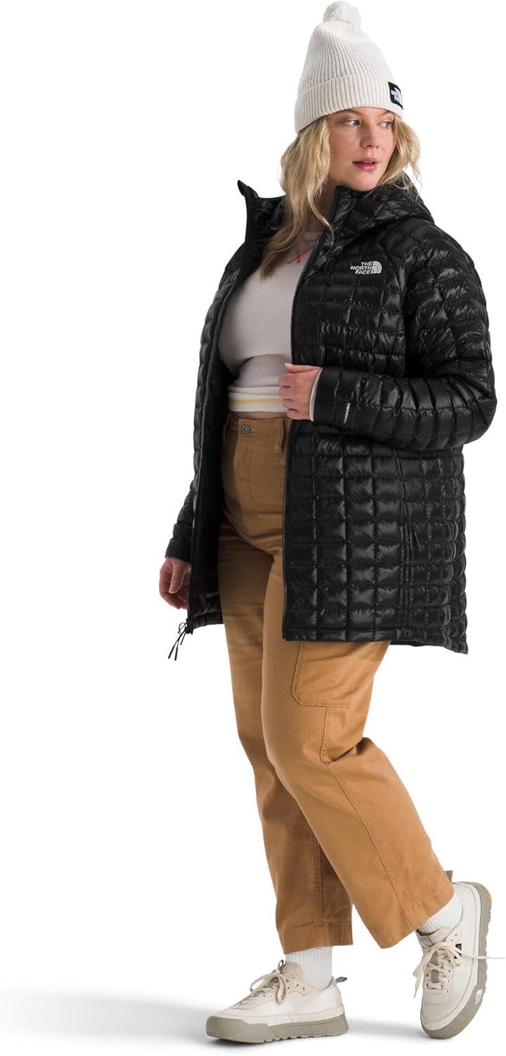 imageTHE NORTH FACE Womens Thermoball Hooded Parka Standard ampamp Plus Size High Loft Insulation Wind ampamp Water ResistantTnf Black